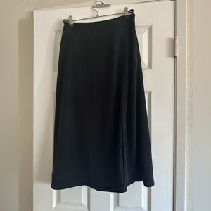 Abercrombie & fitch delicate button midi skirt with slit